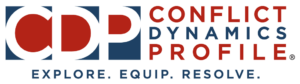Conflict Dynamics Profile logo with the words Explore, Equip, Resolve printed underneath.
